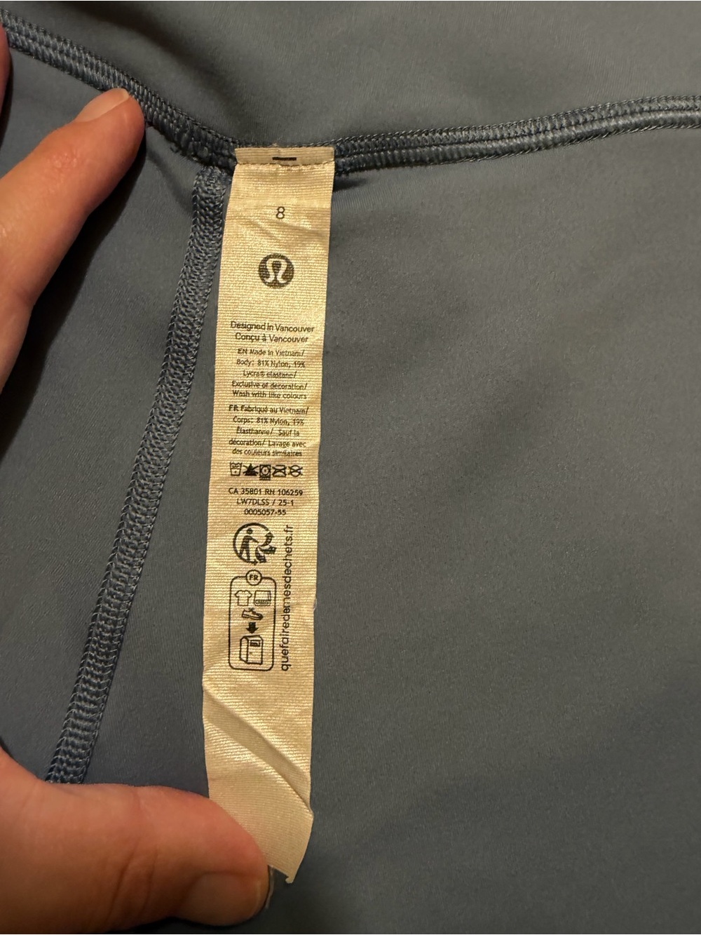 lululemon Align™ High-Rise Short 6" Slate Blue Size 8 - Picture 4 of 4